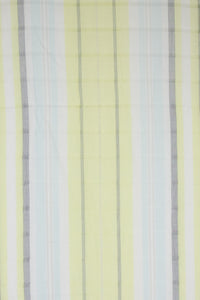 Leno Weave Stripes Cotton Scarf - Aqua Lime