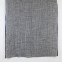 Reversible Hounds-tooth Merino Wool Scarf - White Black