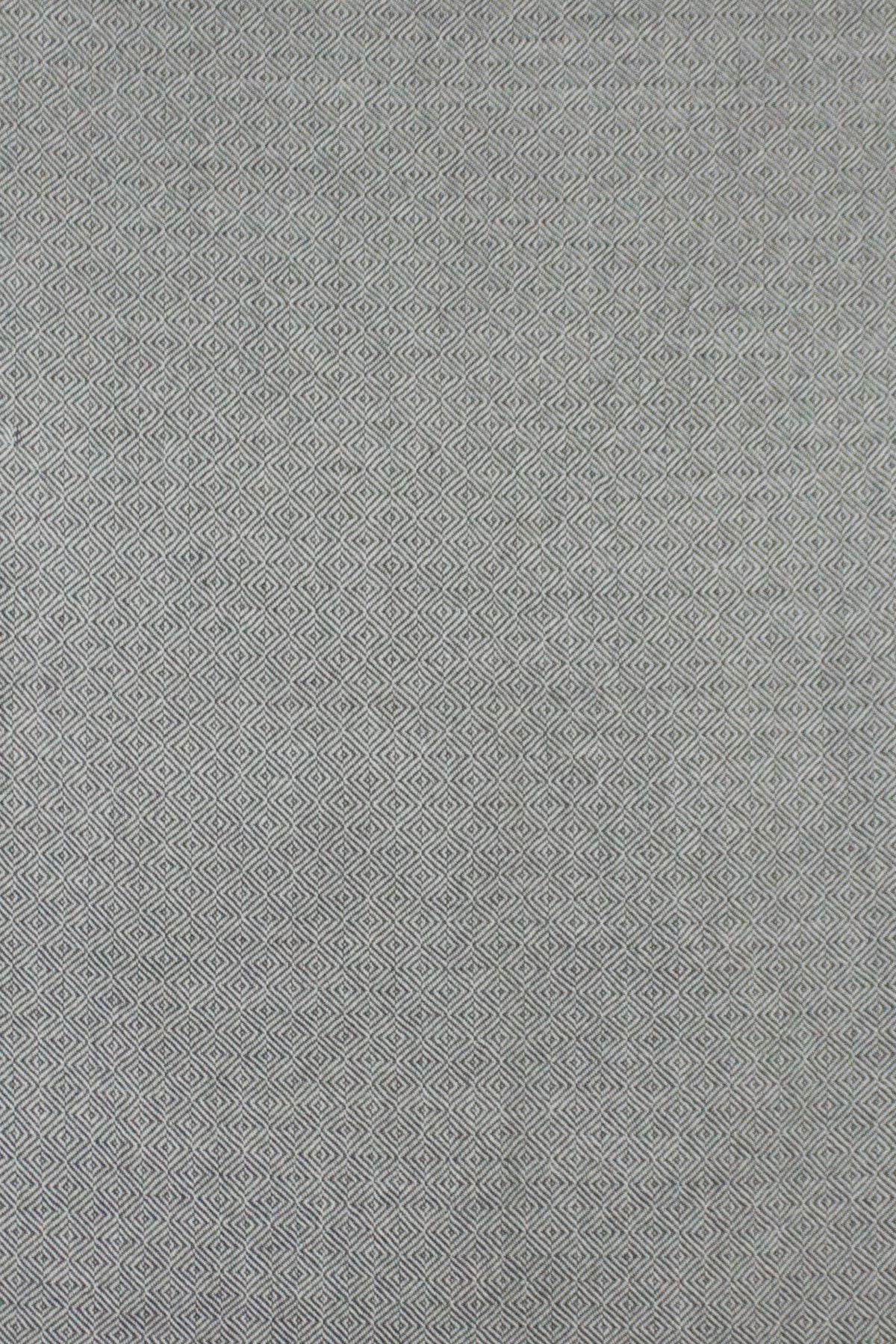 Diamond Weave Two Tone Woollen Scarf - Grey