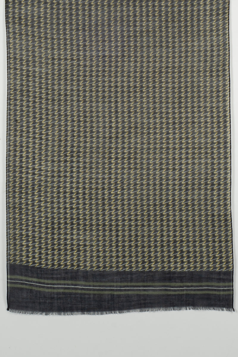 Jazzy Waves Fine Wool Scarf – Green Yellow | SVEŽElife