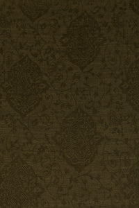 Paisley Jacquard Weave Cashmere Wool Scarf - Olive